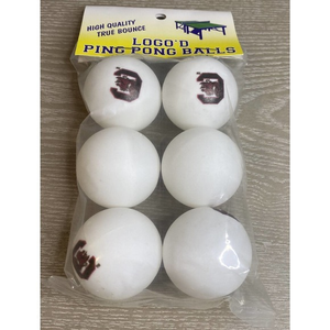 NCAA South Carolina Gamecocks 6 pack of Ping Pong / Table Tennis balls Licensed‎